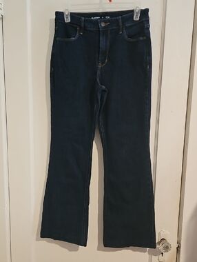 Old Navy Women's Dark Indigo Flare Leg Jeans Size 7
